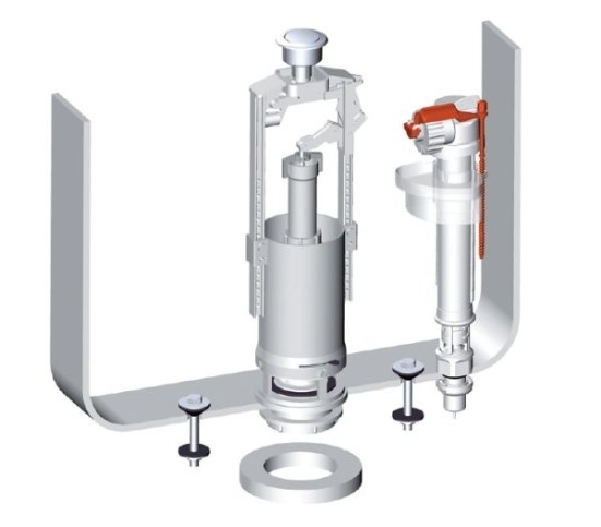 Ремонт сливного бачка унитаза с кнопкой: как починить своими руками, видео