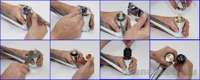 Устройство крана смесителя для кухни и его ремонт своими руками