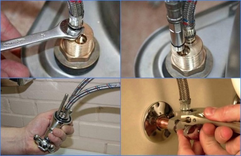 Шланг для смесителя на кухне: виды, размеры, монтаж