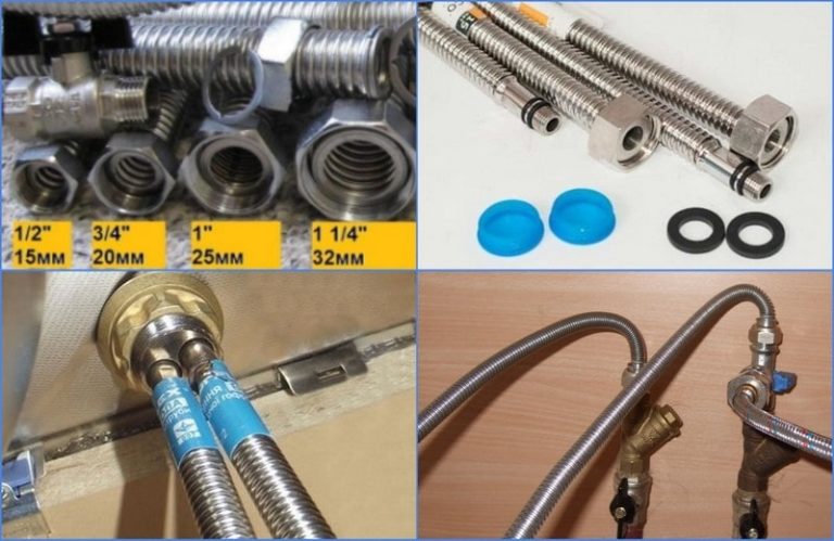 Шланг для смесителя на кухне: виды, размеры, монтаж