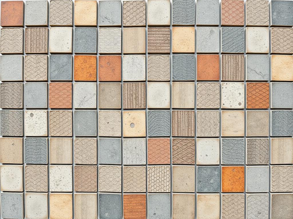 Concrete mosaic tile Concrete mosaic tileфото