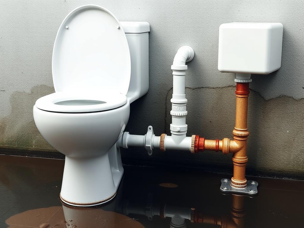 connect the toilet to the sewage systemфото