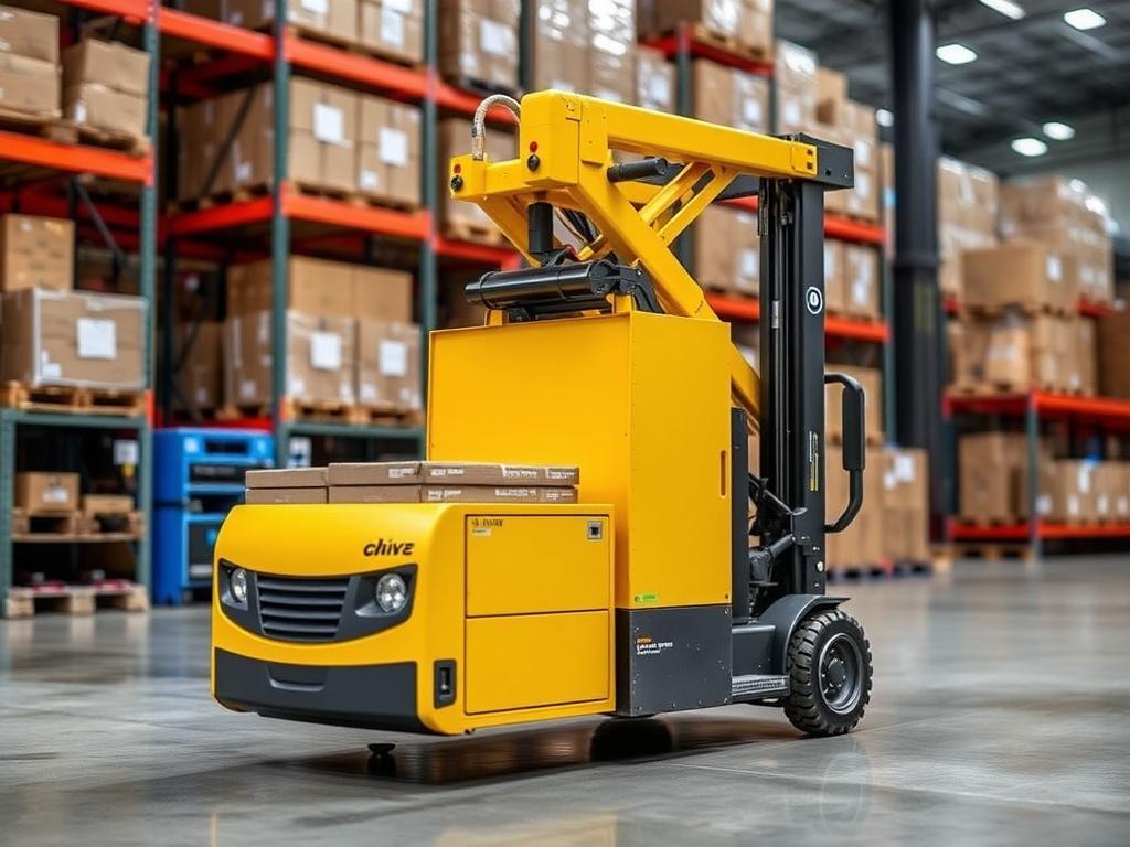 mini warehouse reach truckфото