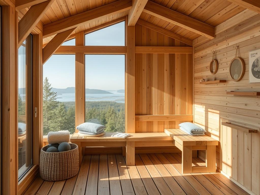 timber frame saunaфото